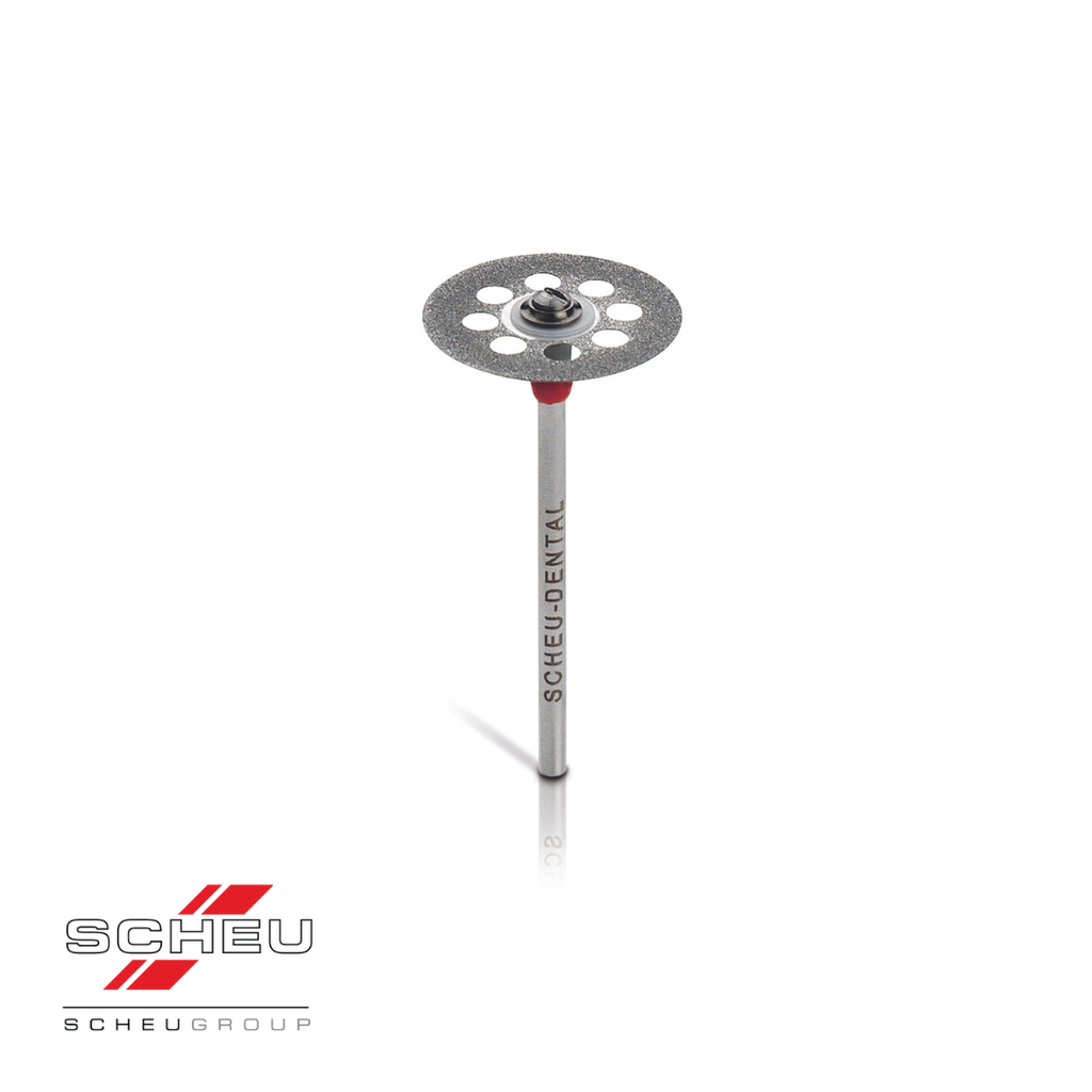 Diamond cutting disc with mandrel